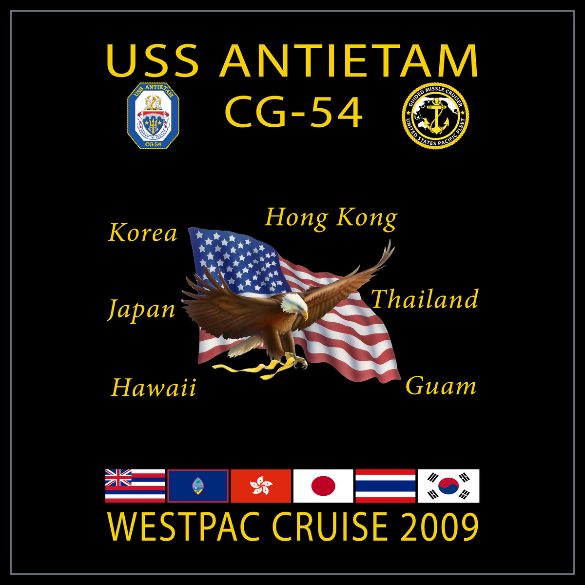 USS Antietam CG-54 2009 cruise design