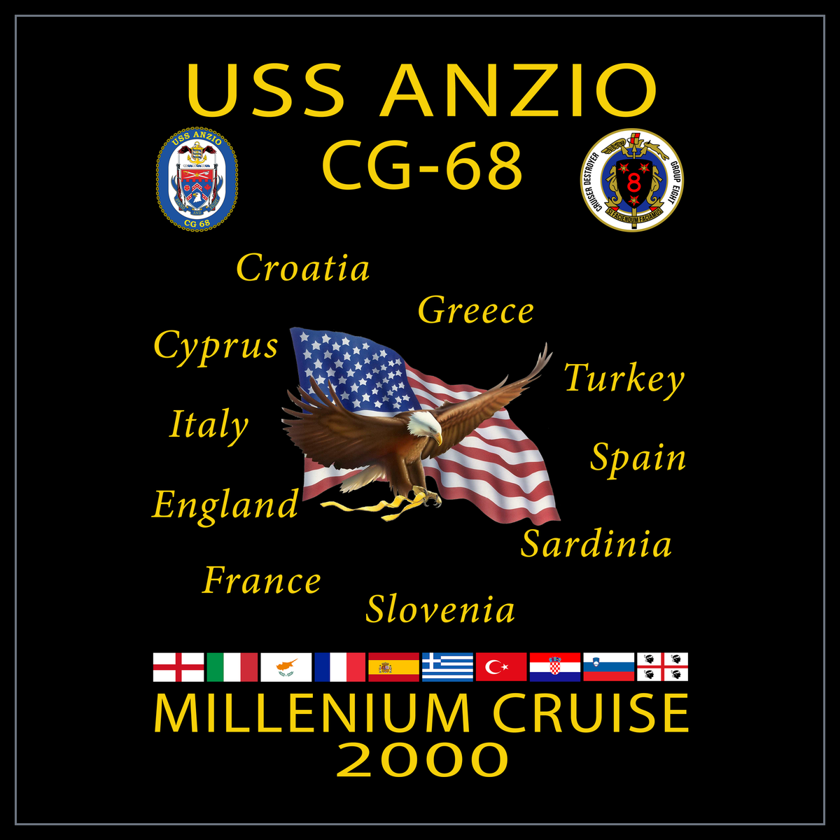 USS Anzio CG-68 2000 cruise design