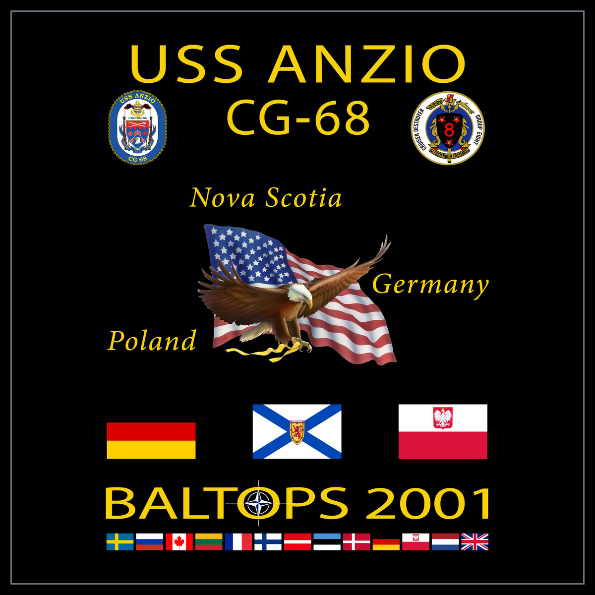 USS Anzio CG-68 2001 cruise design
