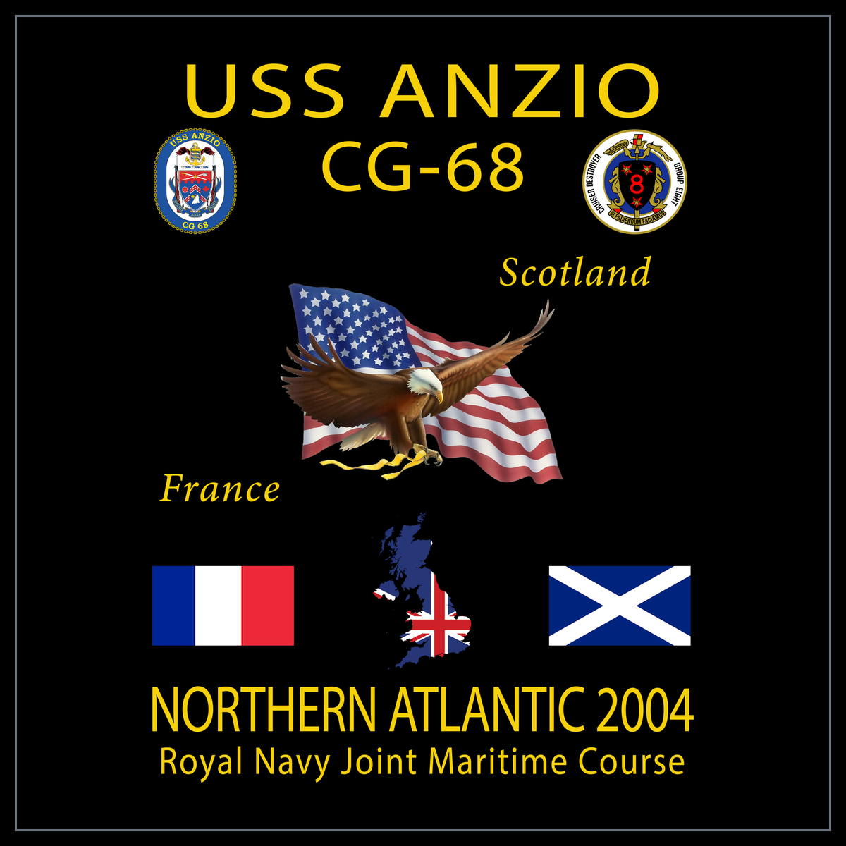 USS Anzio CG-68 2004 cruise design