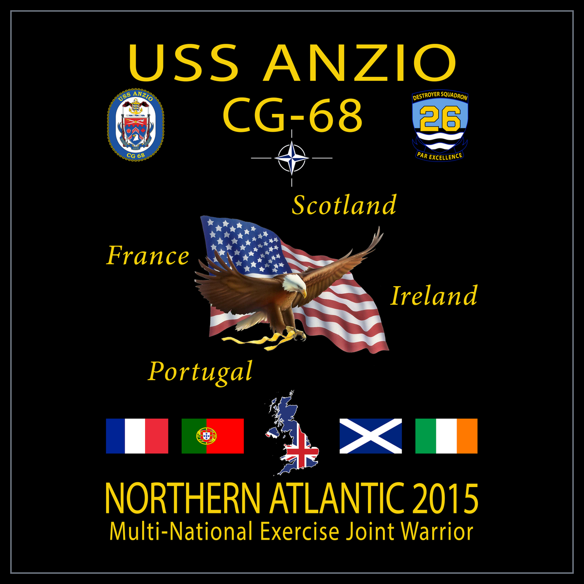 USS Anzio CG-68 2015 cruise design
