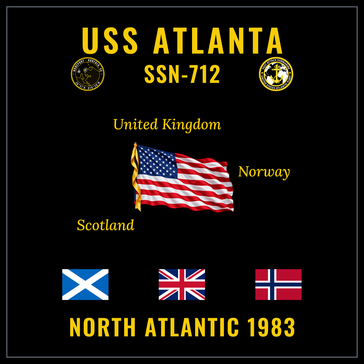USS Atlanta SSN-712 1983 cruise design