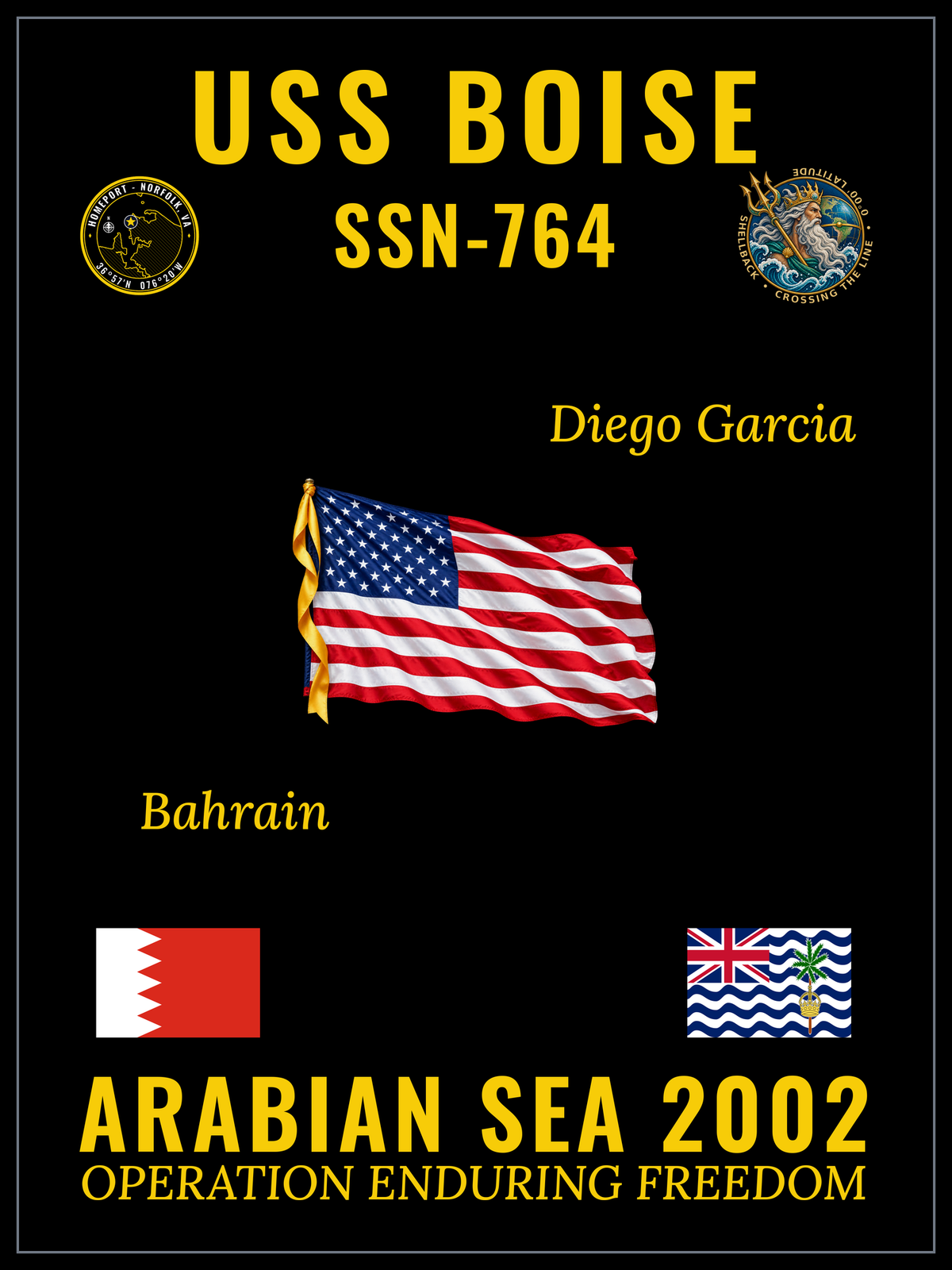 USS Boise (SSN-764) 2002 cruise design