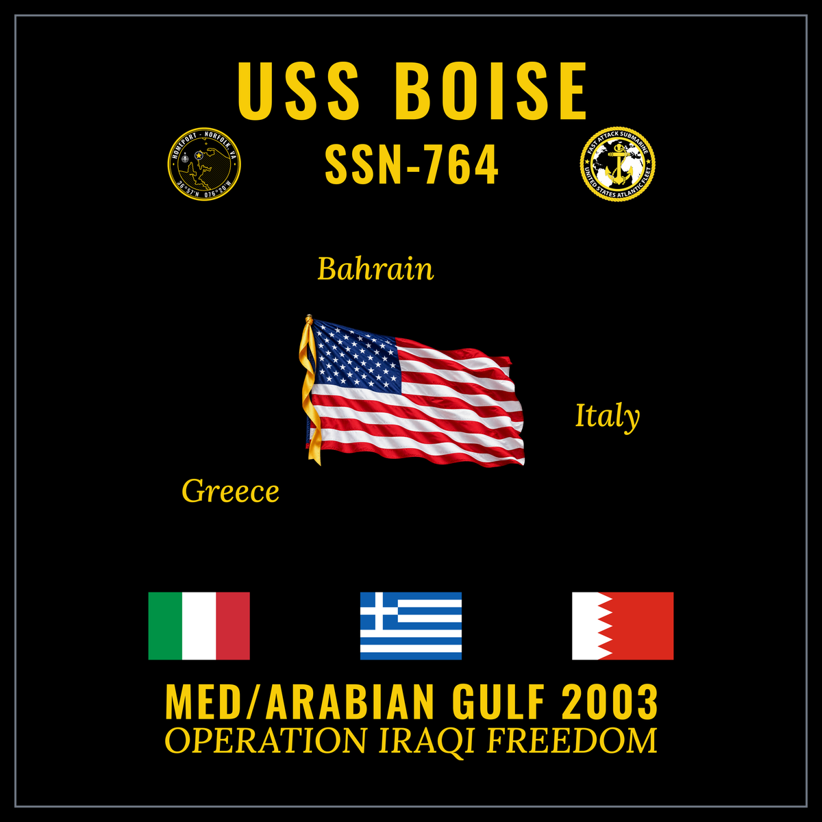 USS Boise (SSN-764) 2003 cruise design