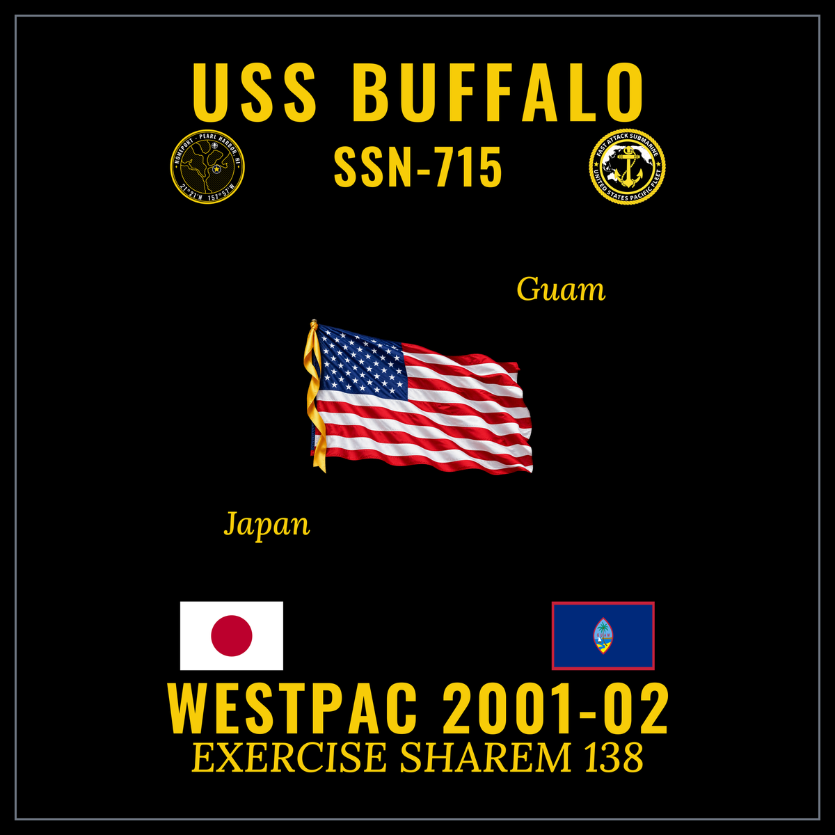 USS Buffalo (SSN-715) 2001-02 cruise design
