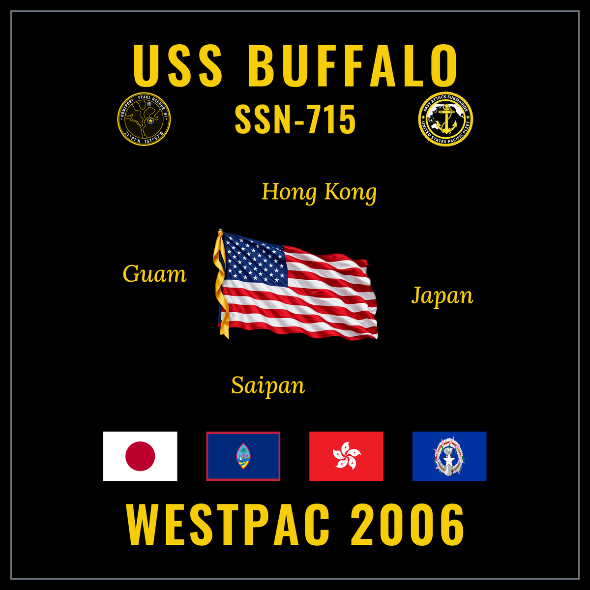 USS Buffalo (SSN-715) 2006 cruise design