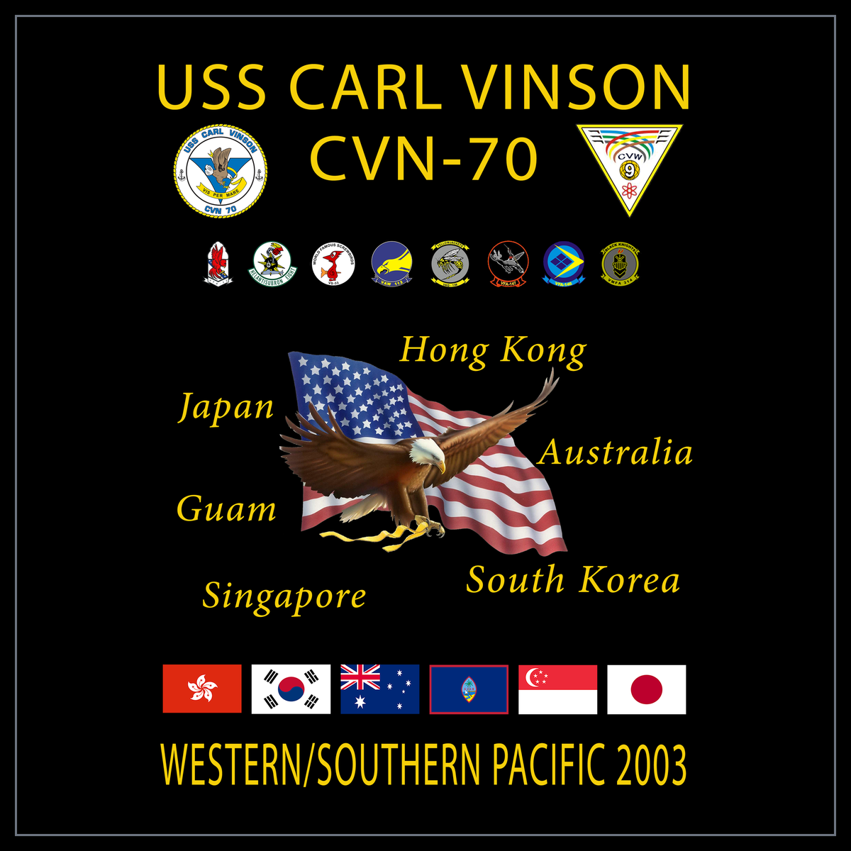USS Carl Vinson CVN-70 2003 cruise design