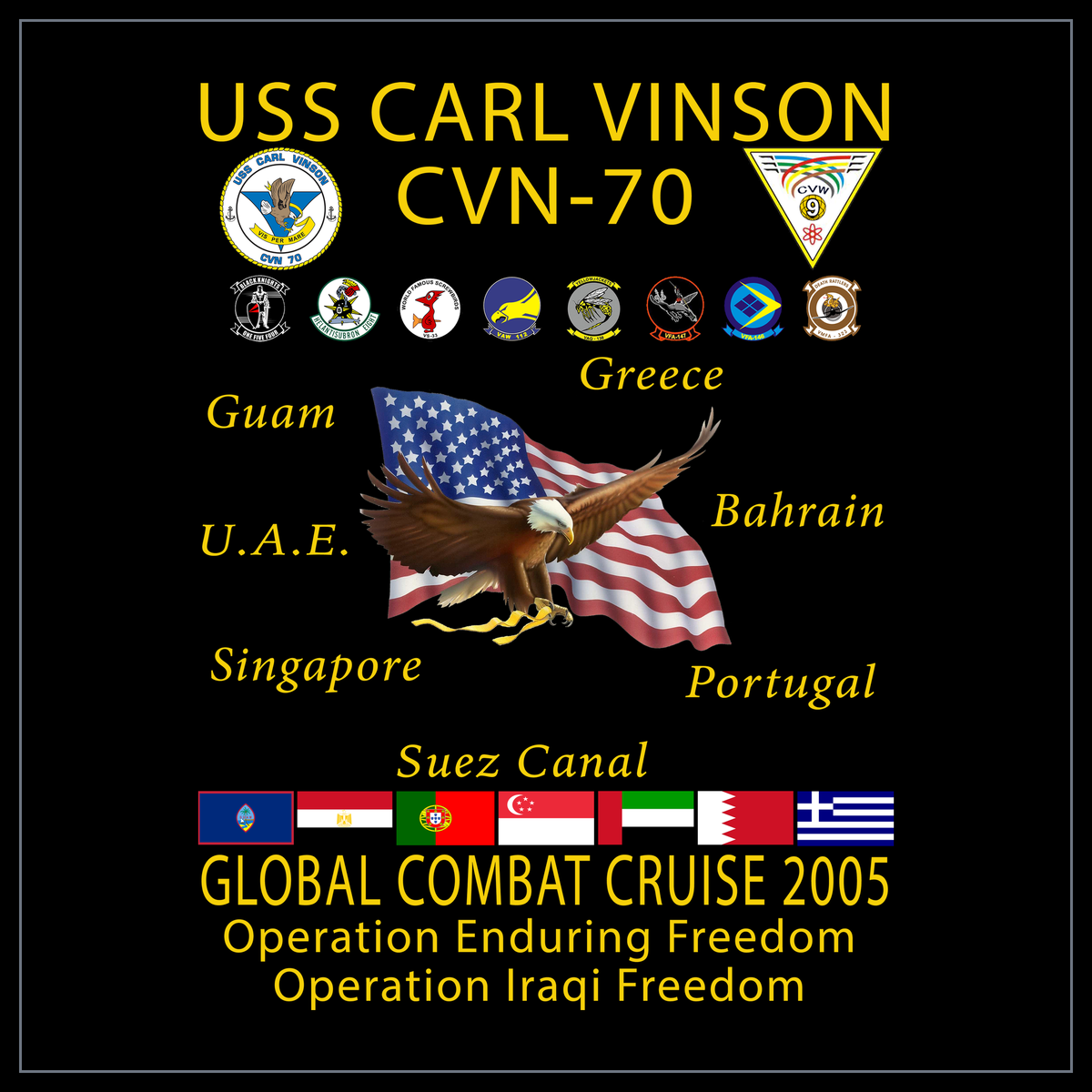 USS Carl Vinson CVN-70 2005 cruise design
