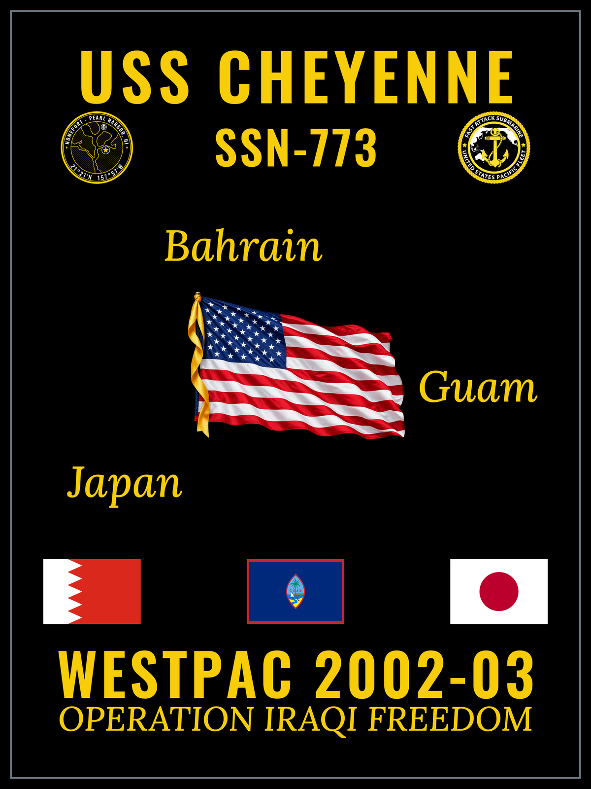 USS Cheyenne (SSN-773) 2002-03 cruise design