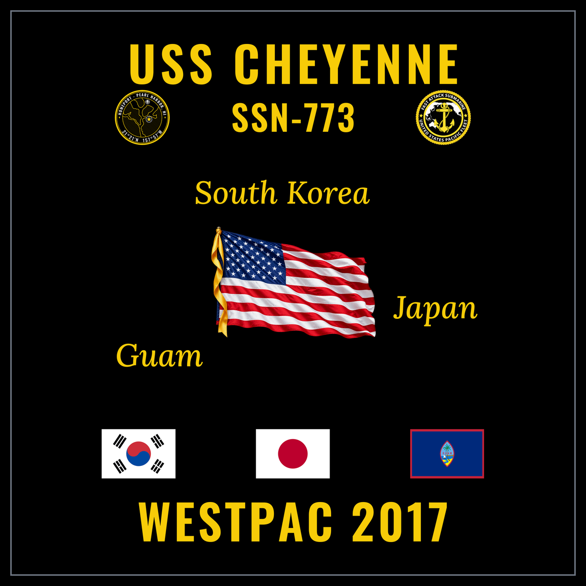 USS Cheyenne (SSN-773) 2017 cruise design