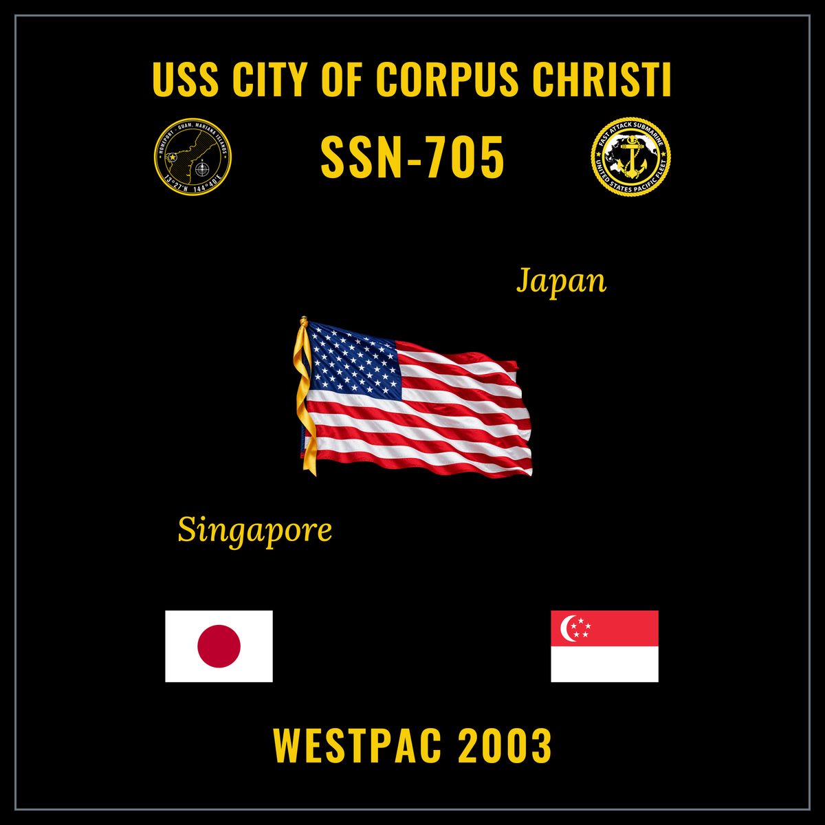 USS City of Corpus Christi (SSN-705) 2003 cruise design