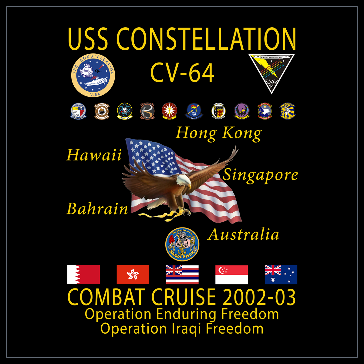 USS Constellation CVA/CV-64 2002-03 cruise design