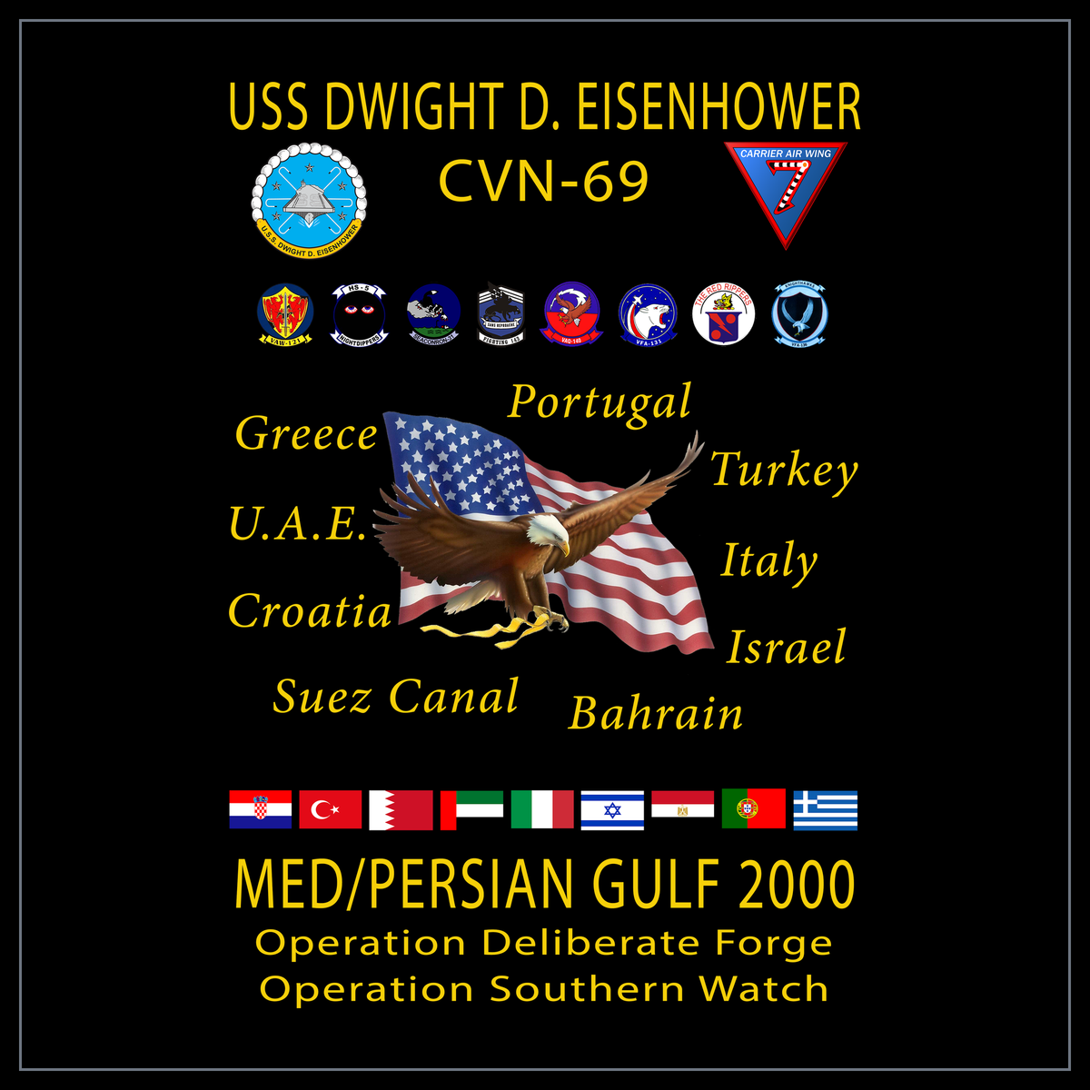 USS Dwight D. Eisenhower CVN-69 2000 cruise design