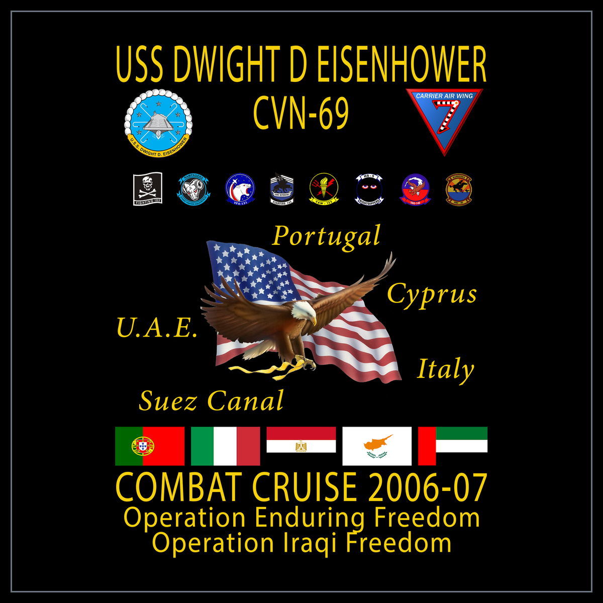 USS Dwight D. Eisenhower CVN-69 2006-07 cruise design