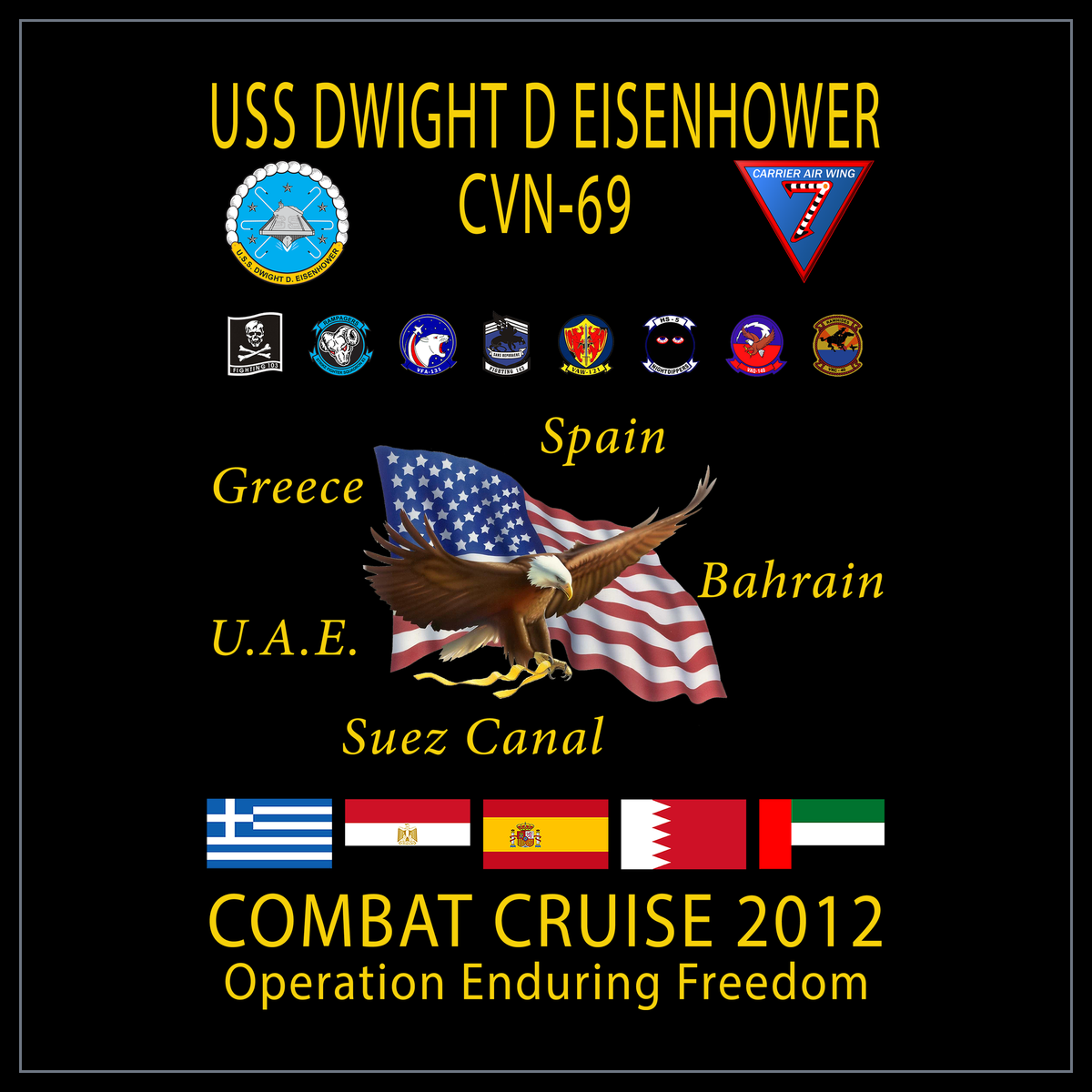 USS Dwight D. Eisenhower CVN-69 2012 cruise design