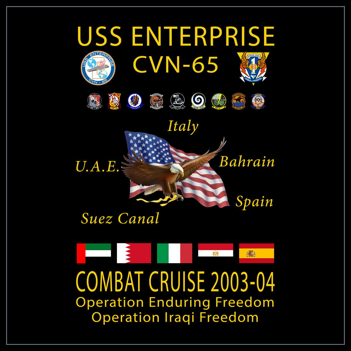 USS Enterprise CVAN/CVN-65 2003-04 cruise design