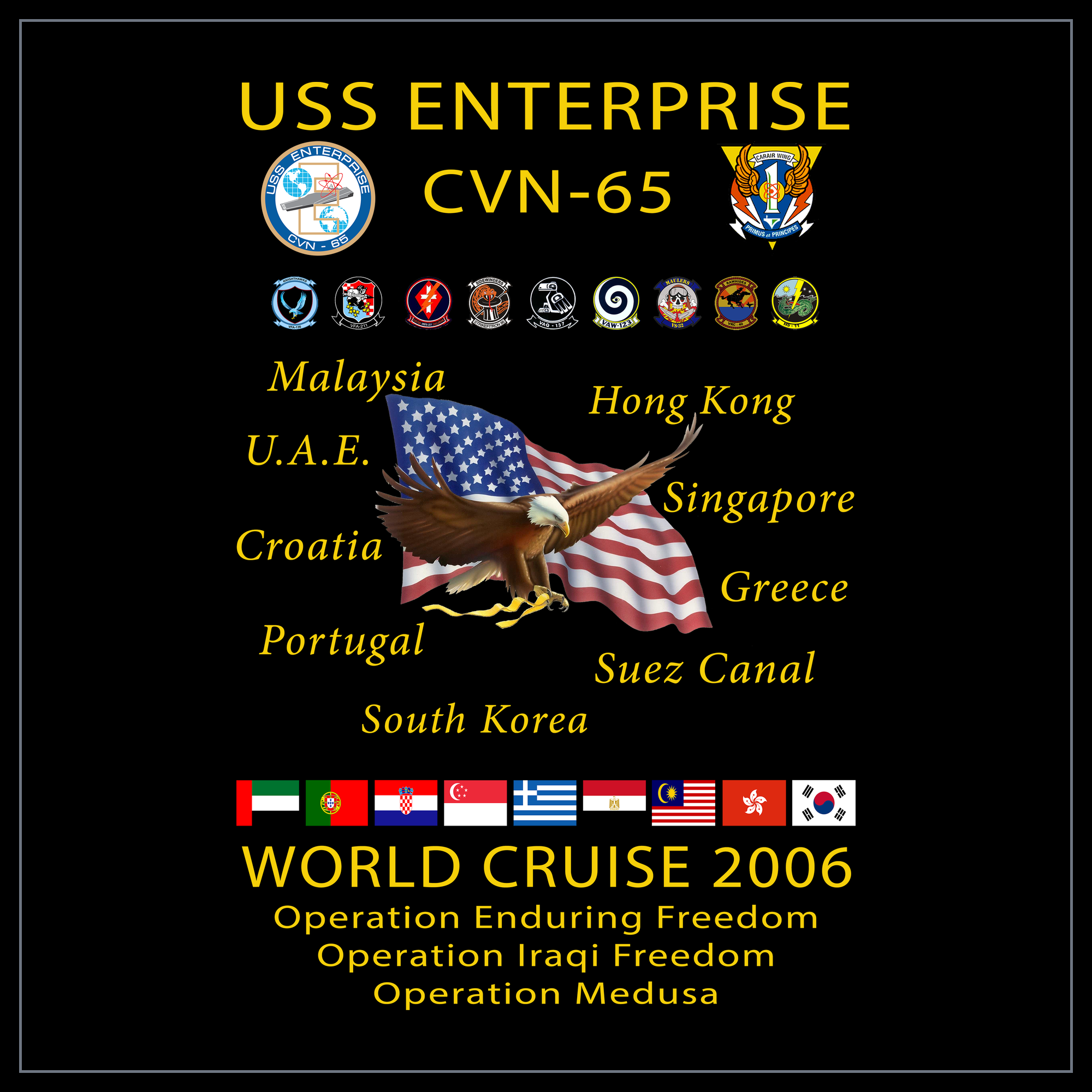 USS Enterprise CVAN/CVN-65 2006 cruise design