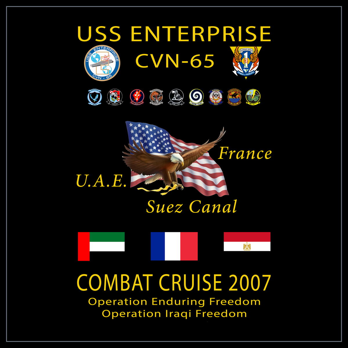 USS Enterprise CVAN/CVN-65 2007 cruise design