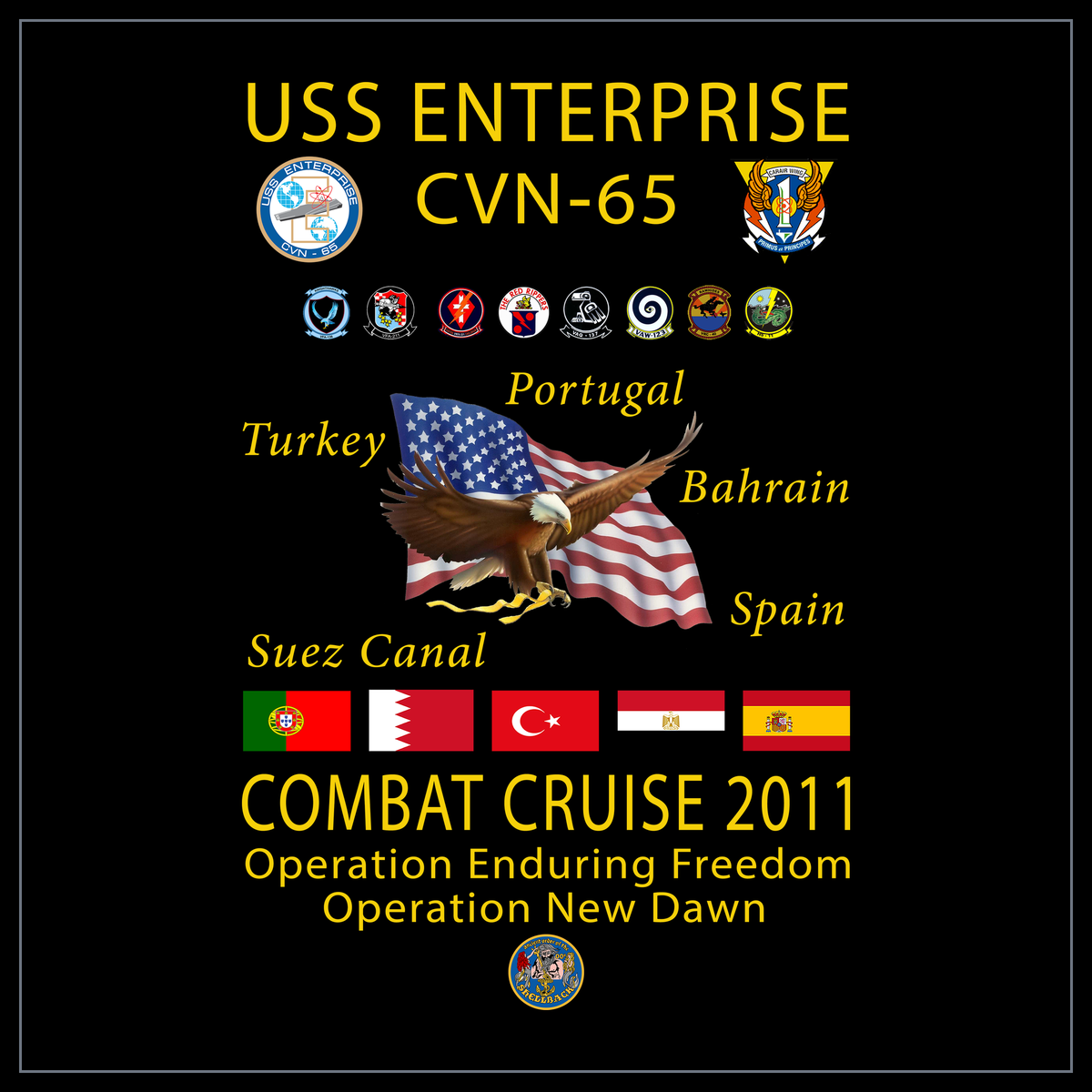 USS Enterprise CVAN/CVN-65 2011 cruise design