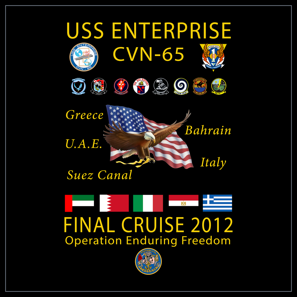 USS Enterprise CVAN/CVN-65 2012 cruise design