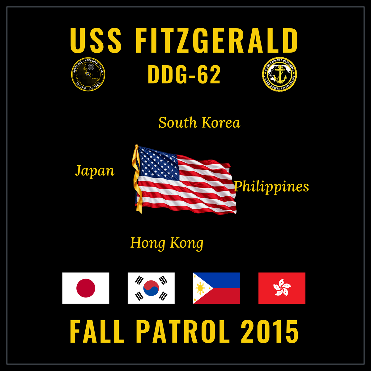 USS Fitzgerald (DDG-62) 2015 Fall Patrol cruise design