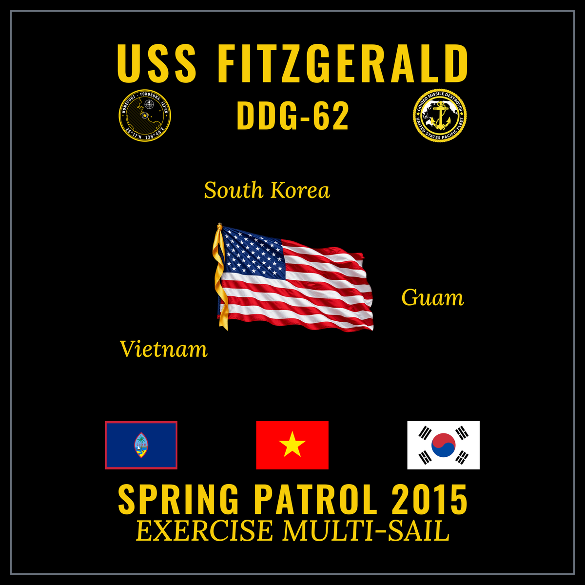 USS Fitzgerald (DDG-62) 2015 Spring Patrol cruise design
