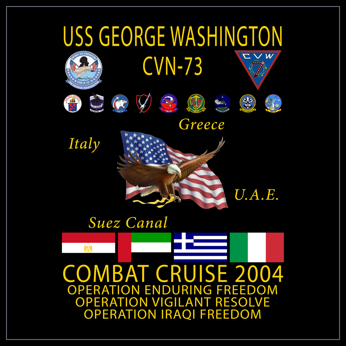 USS George Washington CVN-73 2004 cruise design