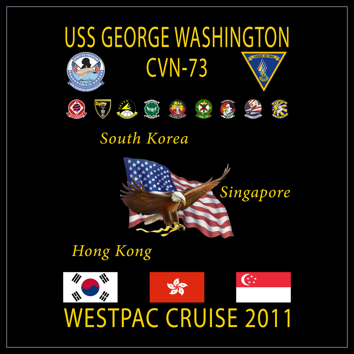 USS George Washington CVN-73 2011 cruise design