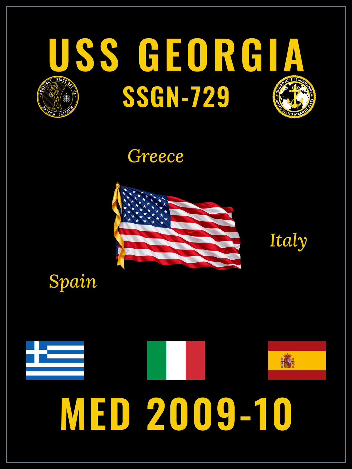 USS Georgia (SSGN-729) 2009-10 cruise design