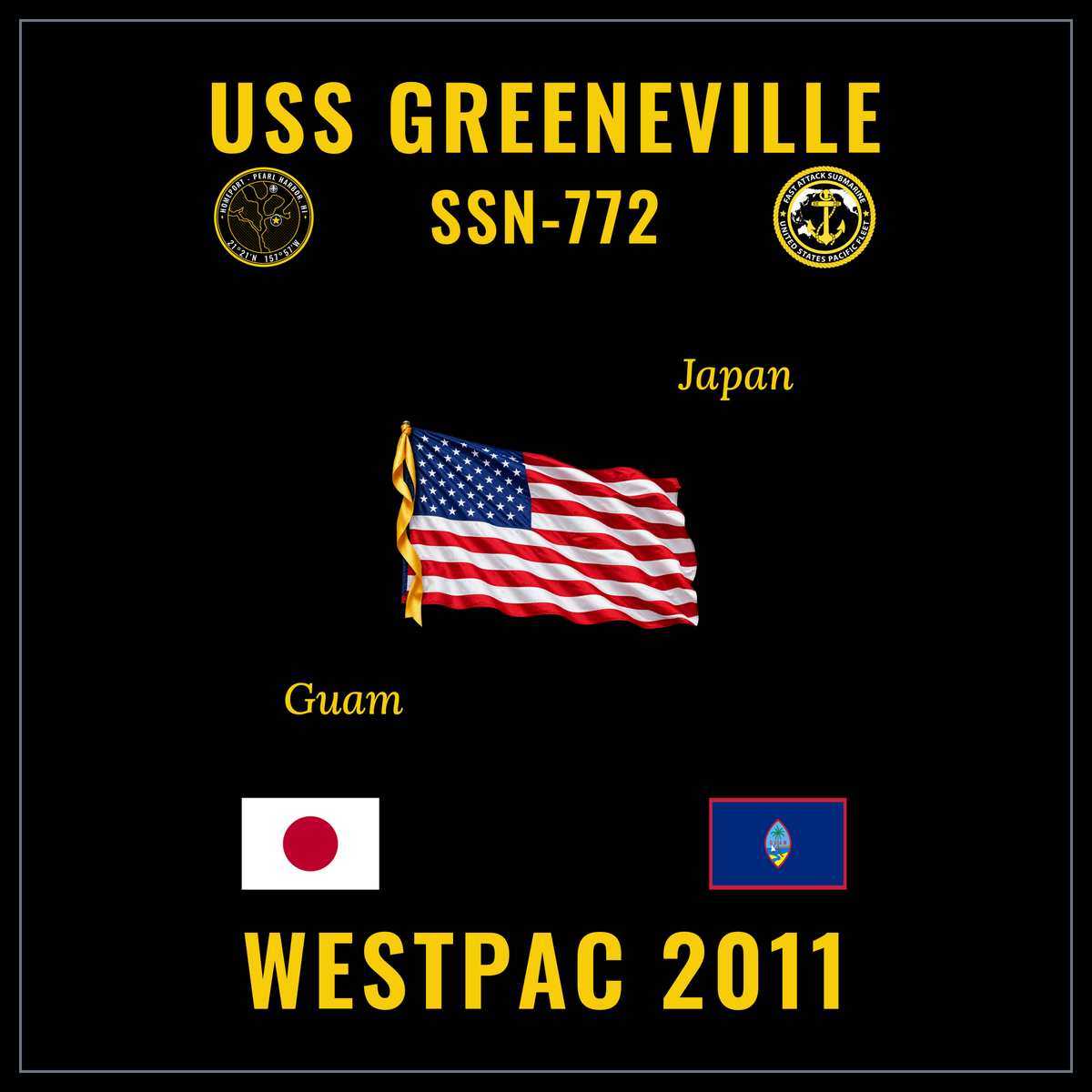 USS Greeneville (SSN-772) 2011 cruise design