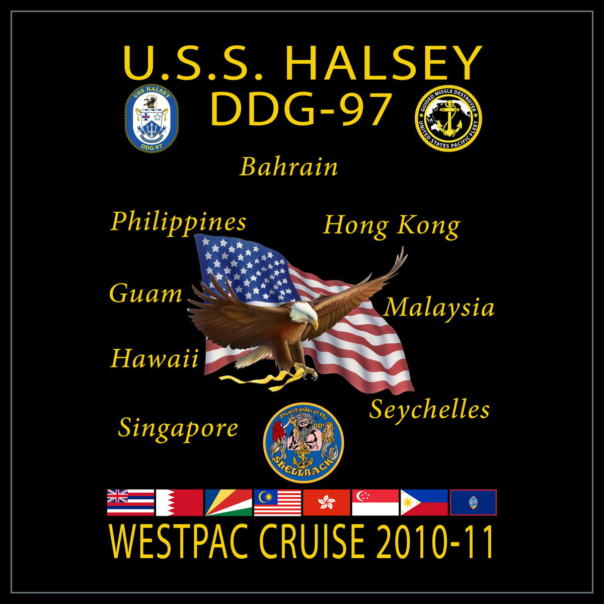 USS Halsey DDG-97 2010-11 cruise design