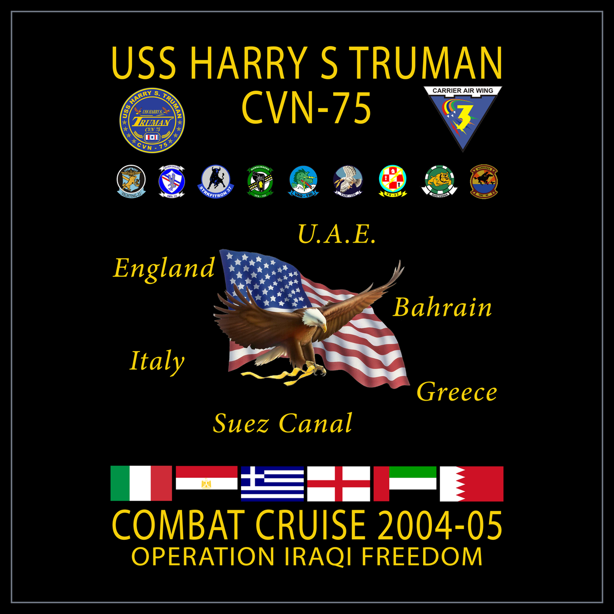 USS Harry S. Truman CVN-75 2004-05 cruise design
