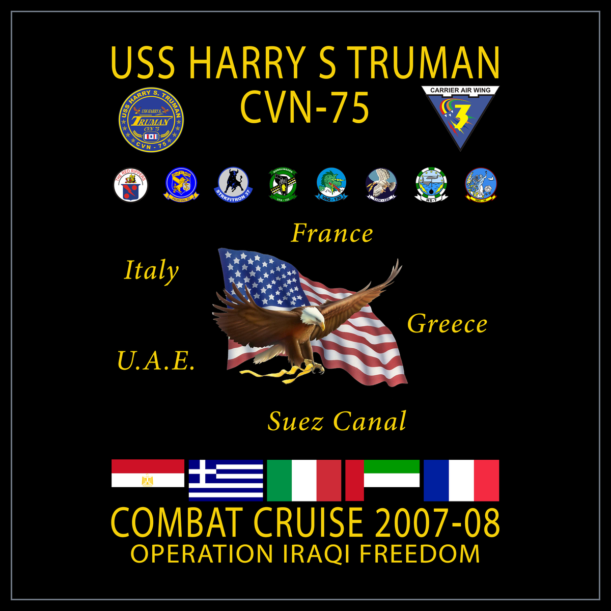 USS Harry S. Truman CVN-75 2007-08 cruise design