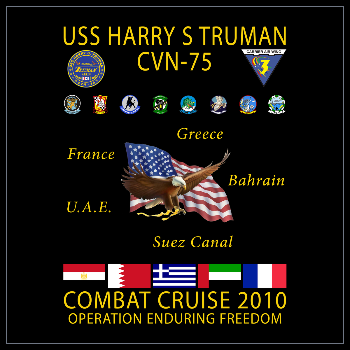 USS Harry S. Truman CVN-75 2010 cruise design