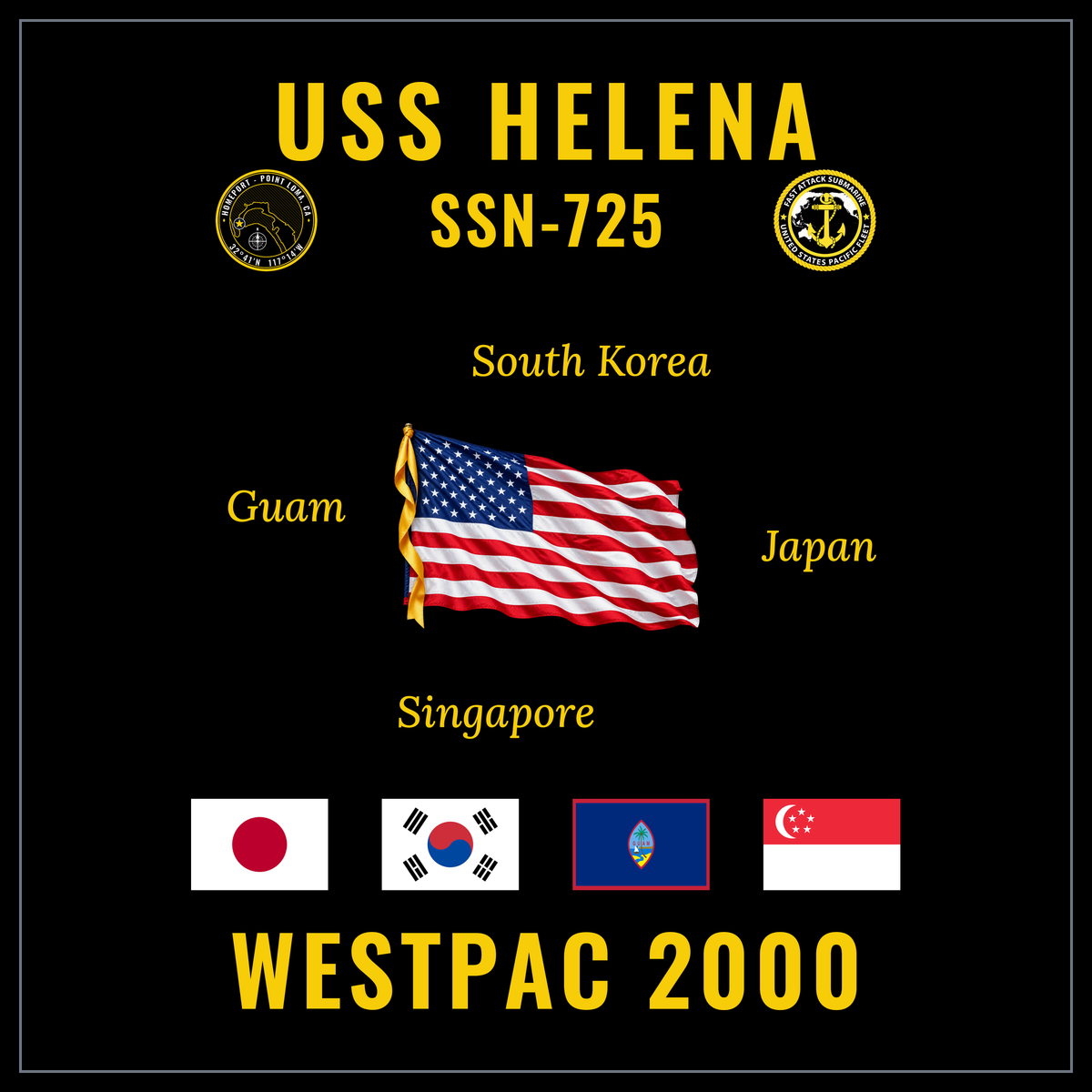 USS Helena (SSN-725) 2000 cruise design