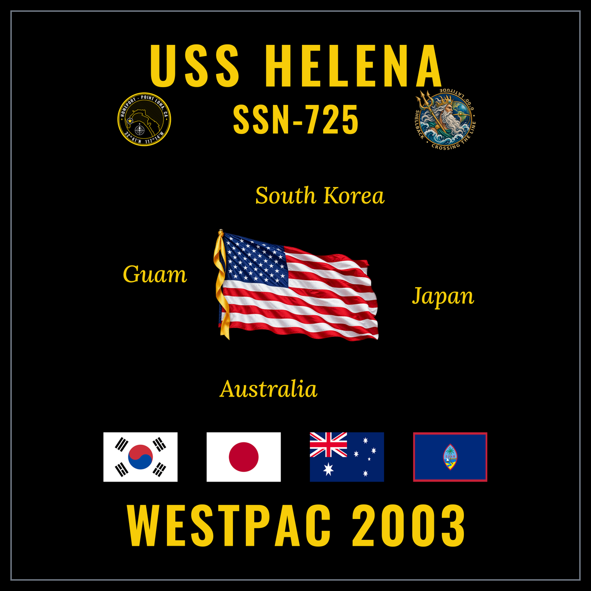 USS Helena (SSN-725) 2003 cruise design