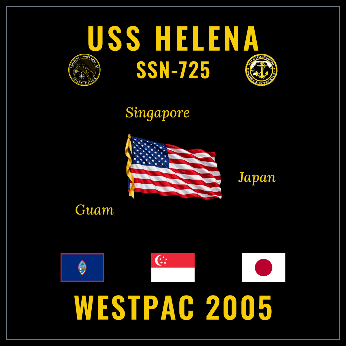 USS Helena (SSN-725) 2005 cruise design