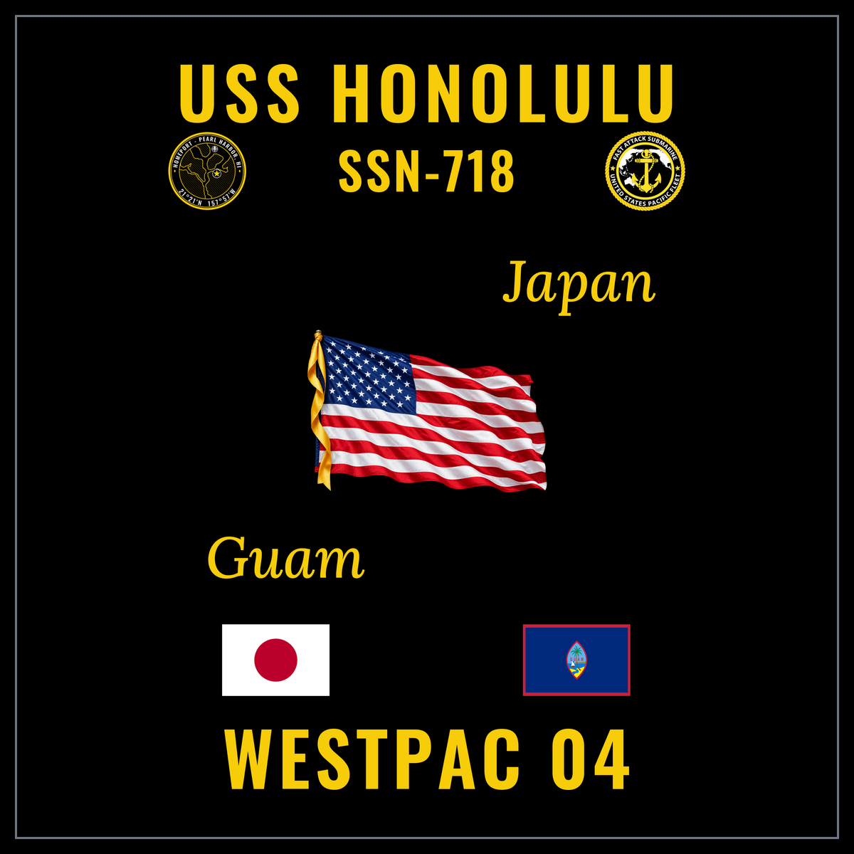 USS Honolulu SSN-718 2004 cruise design