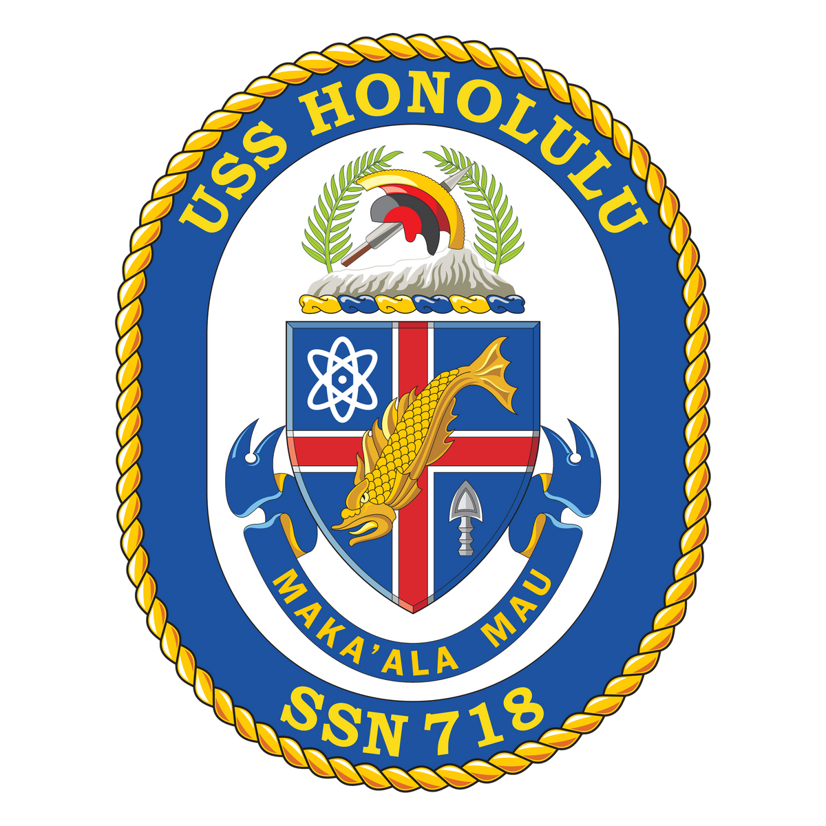USS Honolulu (SSN-718) ship's crest