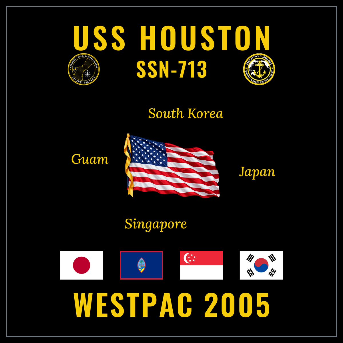 USS Houston (SSN-713) 2005 cruise design