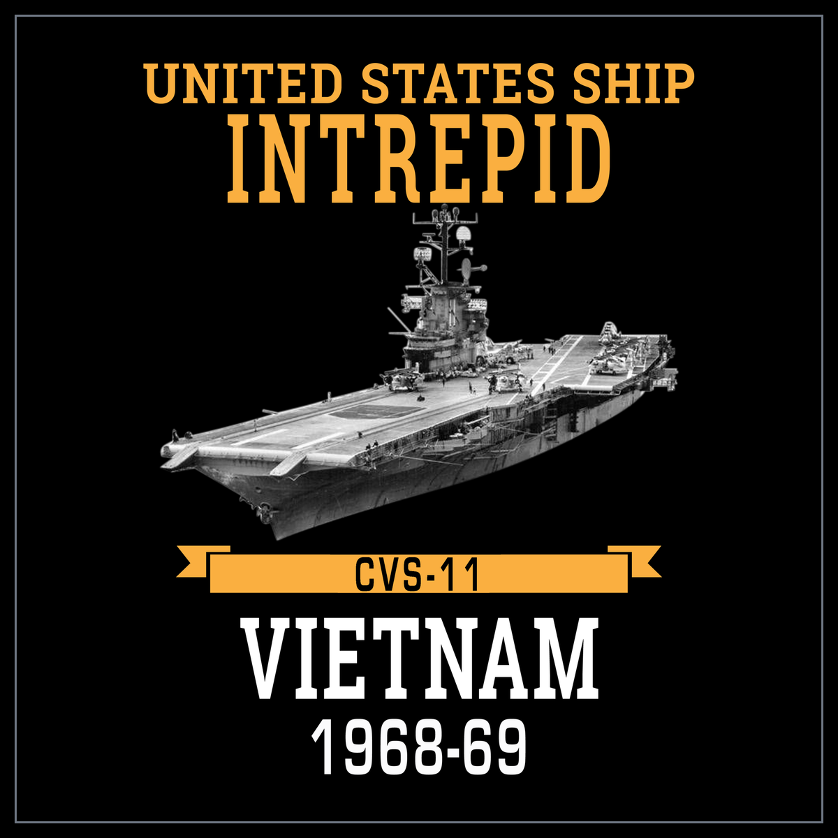 USS Intrepid CVS-11 1968-69 cruise design
