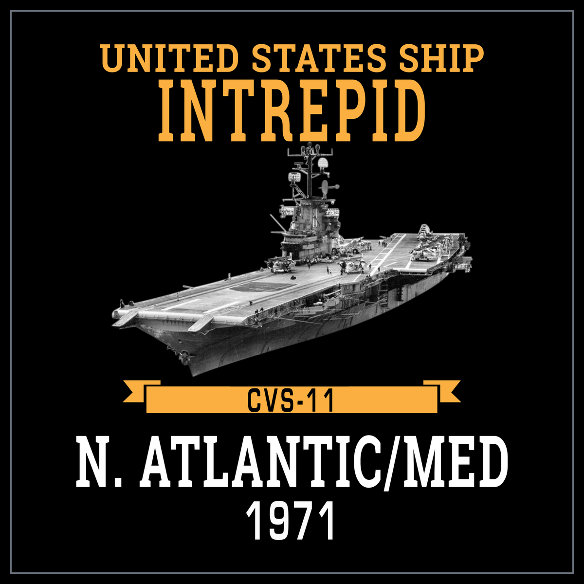 USS Intrepid CVS-11 1971 cruise design