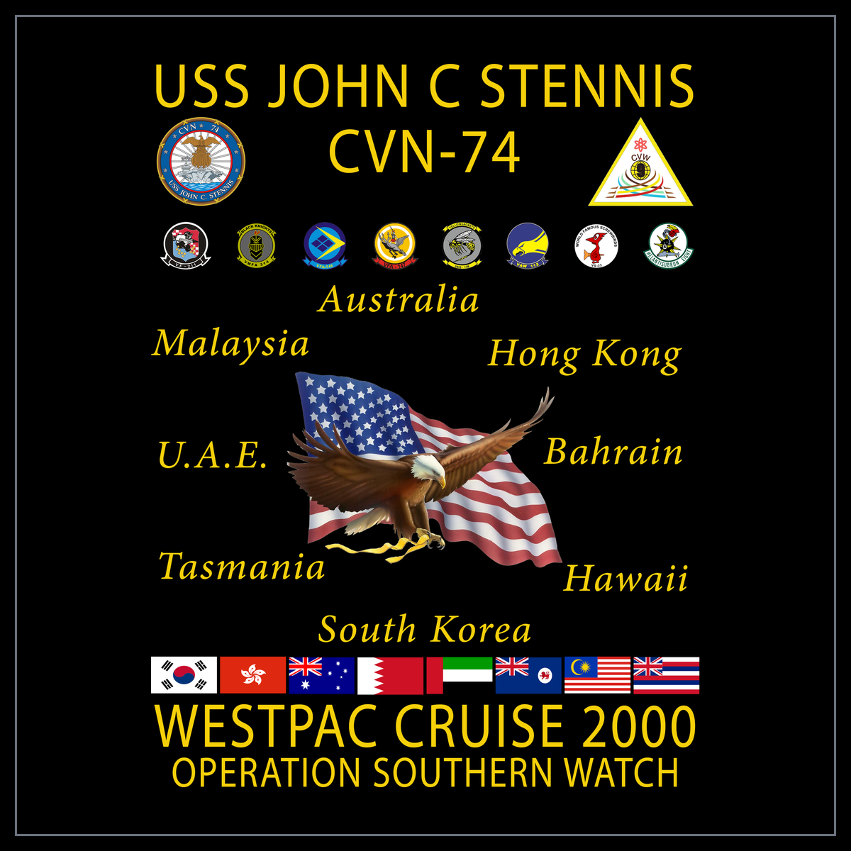 USS John C. Stennis CVN-74 2000 cruise design