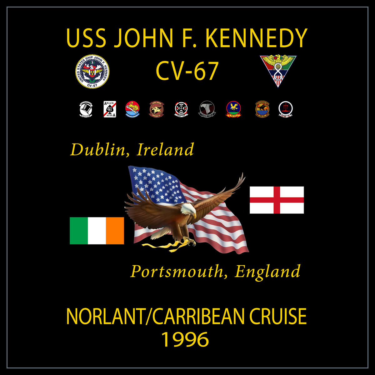 USS John F. Kennedy CV-67 1996 cruise design