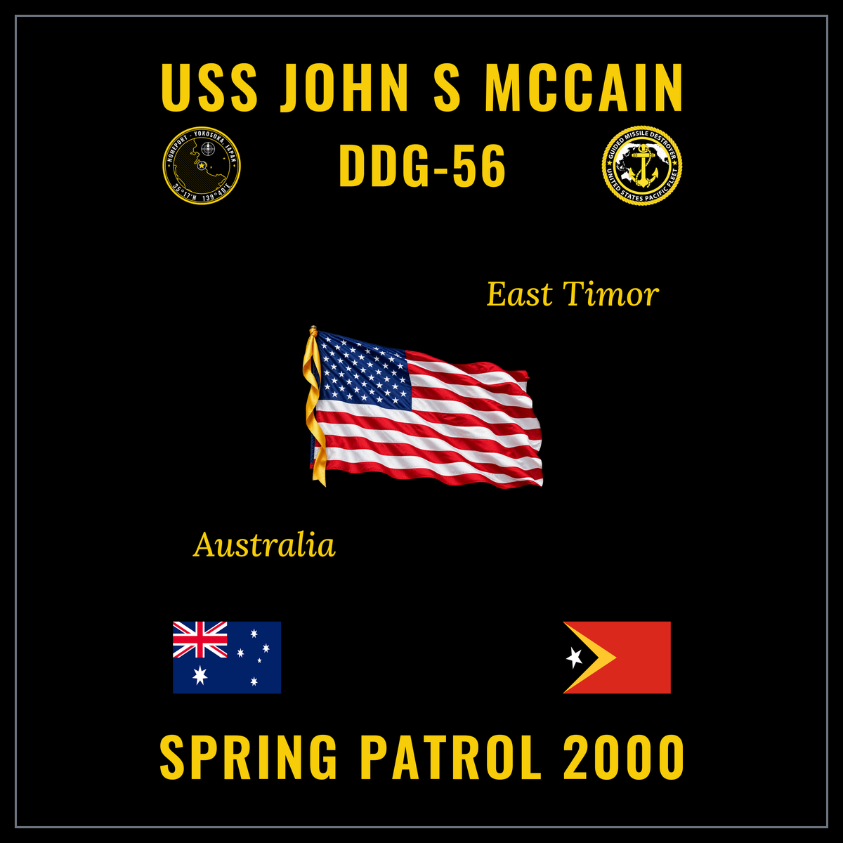 USS John S McCain (DDG-56) 2000 Spring Patrol cruise design