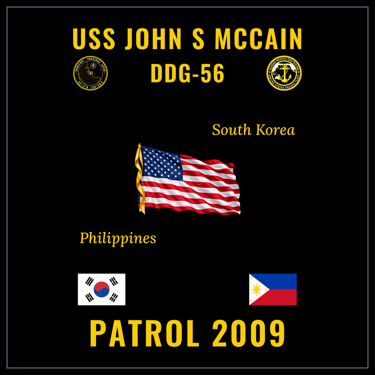 USS John S McCain (DDG-56) 2009 Patrol cruise design