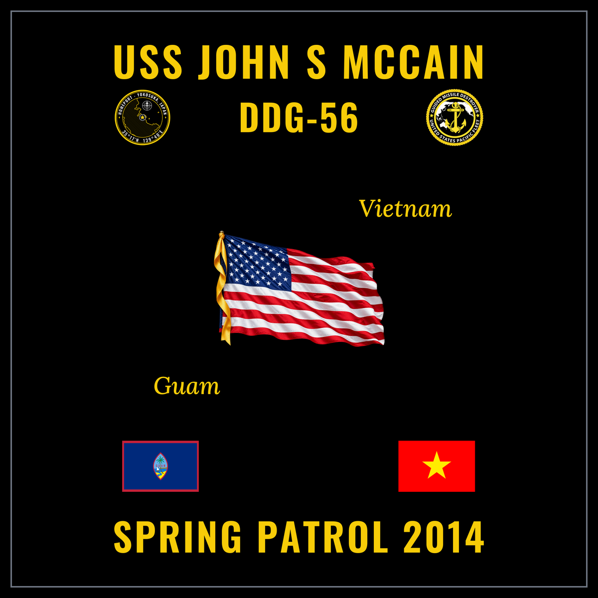 USS John S McCain (DDG-56) 2014 Spring Patrol cruise design