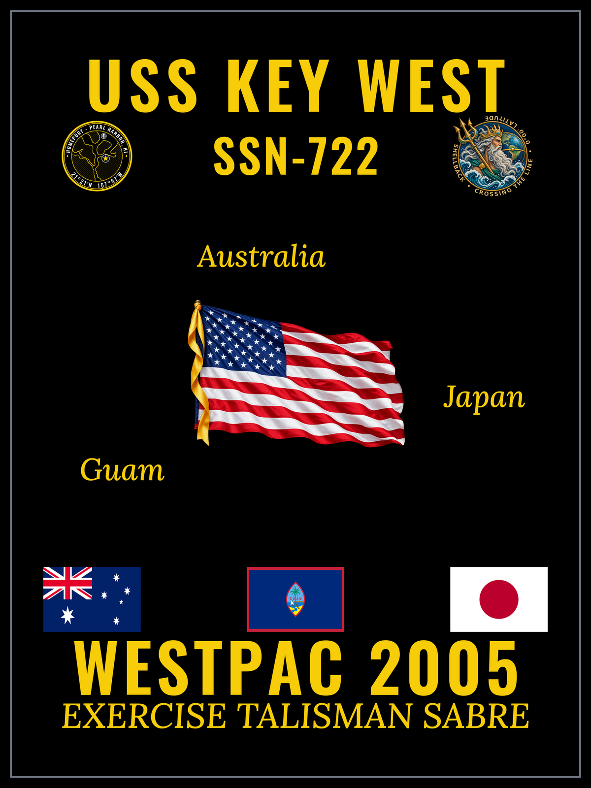 USS Key West (SSN-722) 2005 cruise design