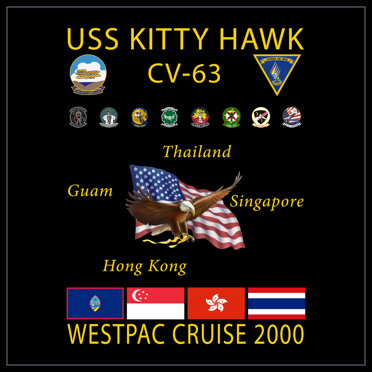 USS Kitty Hawk CV-63 2000 cruise design