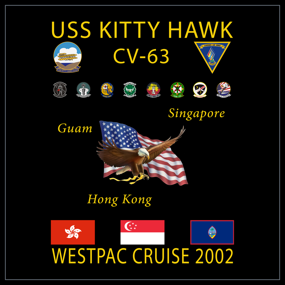 USS Kitty Hawk CV-63 2002 cruise design